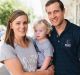 Carly and Nick Dewey with their 20 month old son Dash who has Cystic Fibrosis. He is one of 30 children in Australia who ...