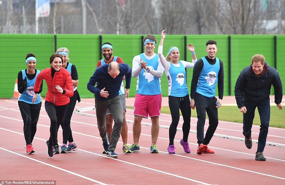 The royals had plenty of encouragement from members of the Heads Together team this afternoon 