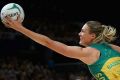 Unstoppable: Caitlin Bassett proved far too dominant in the Constellation Cup.