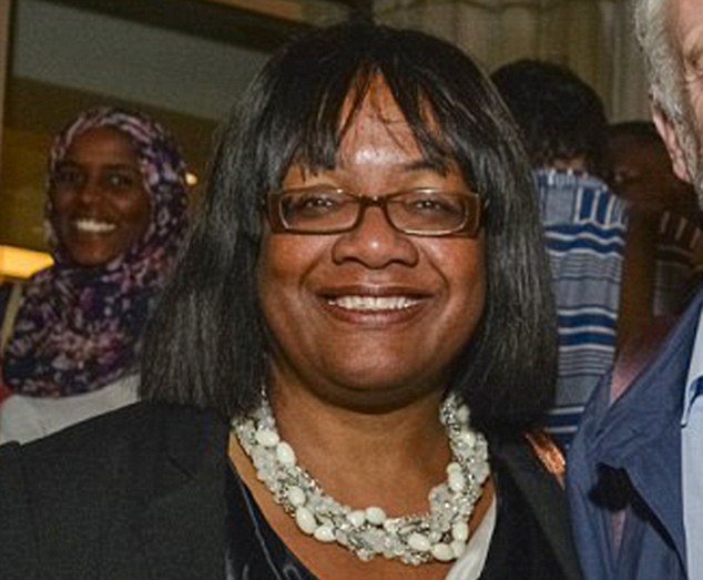 Diane Abbott (pictured) missed the Brexit Bill vote in Parliament this week claiming she was unwell