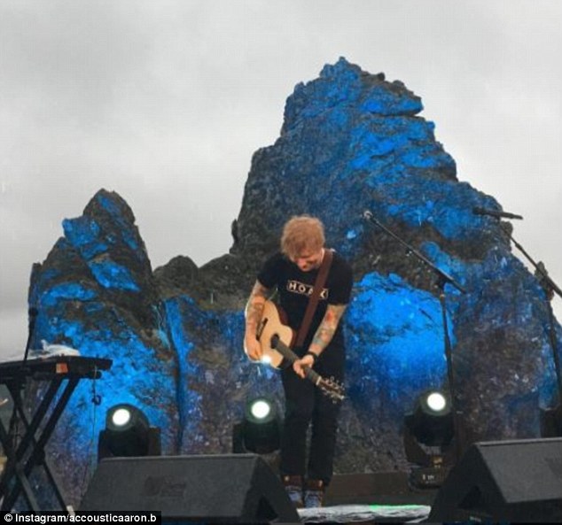 Special gig: Touring the country to promote his songs, Ed will play only two private concerts during his time in Australia