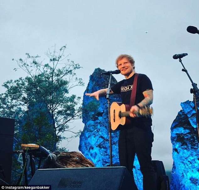 Superstar: Ed Sheeran, 25, has arrived in Australia in the wake of his massive success following the release of two hit singles