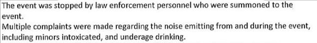 The investigation found the fraternities were responsible for serving beer and boxed wine at the event