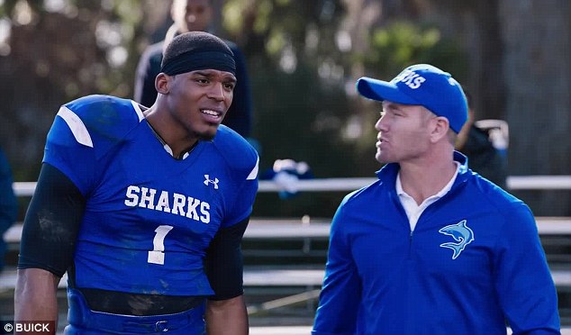 'If that's a Buick, then I'm a supermodel': NFL quarterback Cam Newton is also featured in the spot