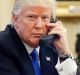 US President Donald Trump speaks with Prime Minister Malcolm Turnbull from the Oval Office of the White House.