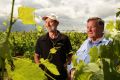 Do global clouds loom for international trade? Brokenwood Wines winemaker Iain Riggs and viticulturist Kieth Barry in ...