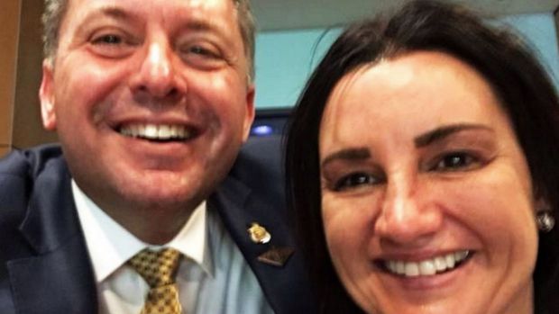 Senator Jacqui Lambie posted this photo of herself with Glenn Kolomeitz.