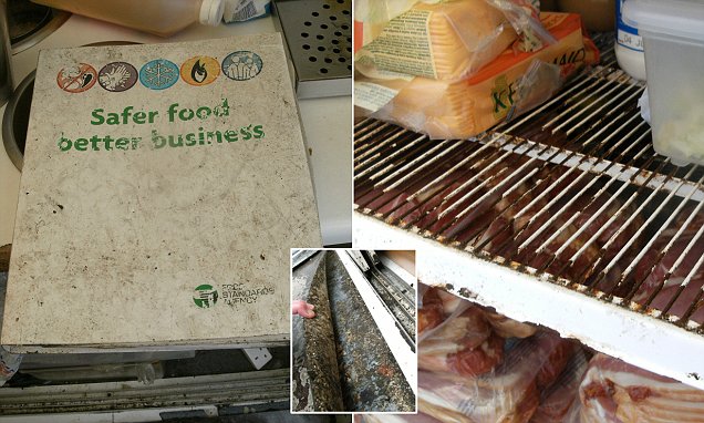 Food van owner's hygiene manual was found covered in dirt 