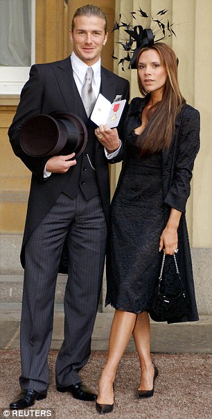 Beckham was awarded an OBE in 2003