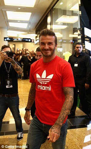 The former England football captain and Manchester United midfielder (pictured) was adored by fans around the world 