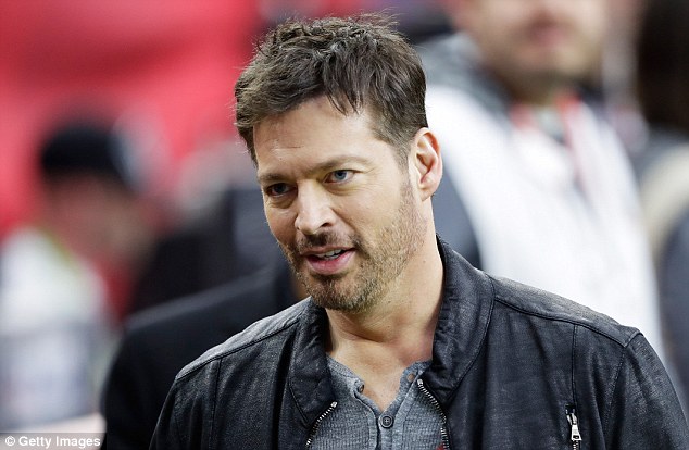 Singer Harry Connick Jr also traveled to Houston for the Super Bowl and was seen on the field at NRG Stadium not long before the beginning of Sunday's game