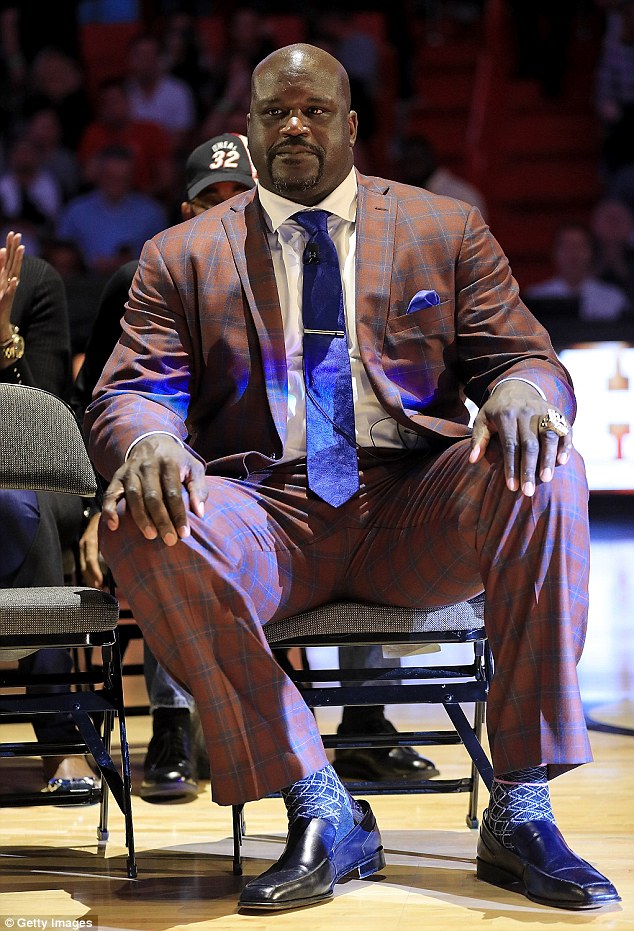 Legend: Shaq was honored by his former team, the Miami Heat, who retired his number 32 in December. The center helped the team capture the NBA championship in 2006