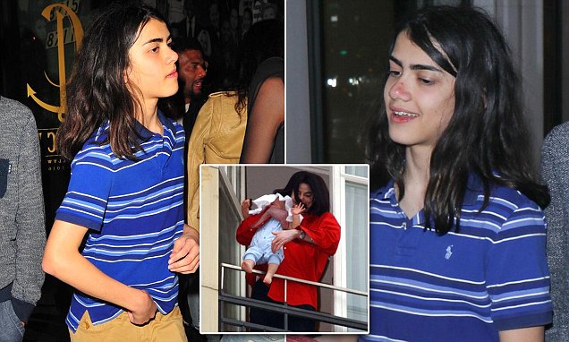 Blanket Jackson enjoys a night out with friends in LA