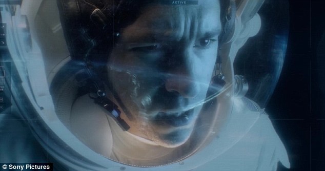 Next picture: Ryan Reynolds plays an astronaut in the upcoming film, Life