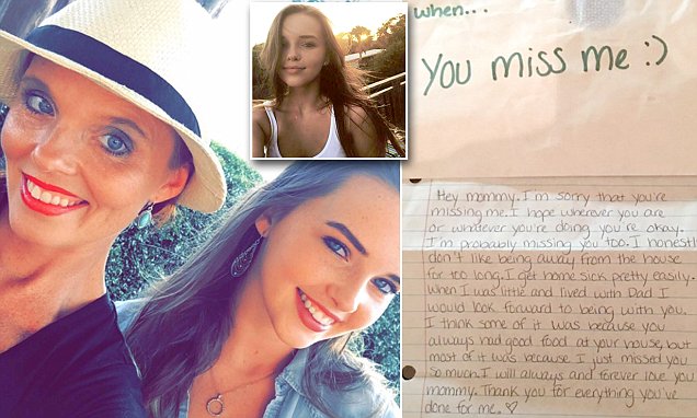 Grieving mom finds letters from daughter after her death