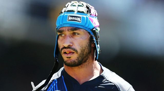 AUCKLAND, NEW ZEALAND - FEBRUARY 04: Johnathan Thurston of the Cowboys looks on during the 2017 Auckland Nines match ...