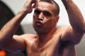 Working it out: Anthony Mundine completes a public sparring session in Adelaide.