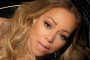 Mariah Carey in the film clip for her single I Don't.