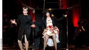Revealing romp: Karen Breen and Meow Meow in Victoria Opera's </i>'Tis Pity: An Operatic Fantasia on Selling the Skin ...