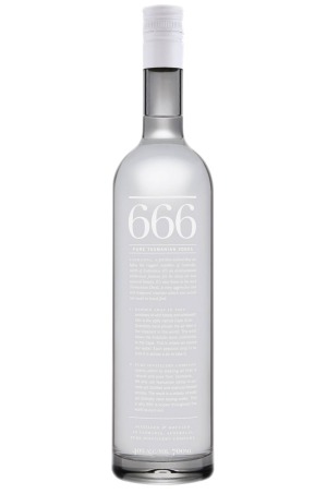 666 vodka from north-western Tasmania claims to be among the world's purest vodkas.