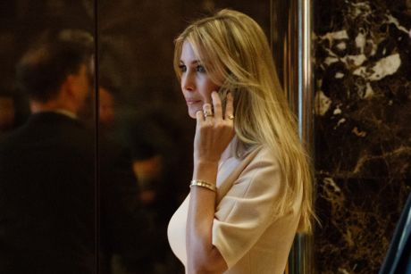 Ivanka Trump, daughter of President-elect Donald Trump, arrives at Trump Tower, Friday, Nov. 11, 2016, in New York. (AP ...