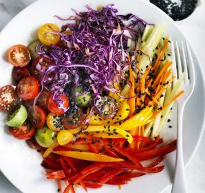 Adam Liaw's rainbow salad recipe.