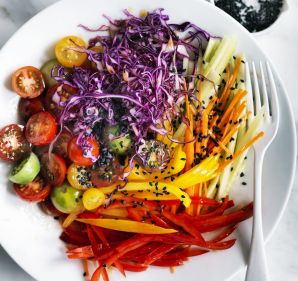 Adam Liaw's rainbow salad recipe.