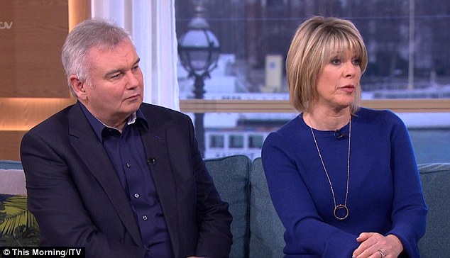 Concerned: 'There's no such thing as being addicted to plastic surgery', he told concerned hosts Ruth Langsford and Eamonn Holmes