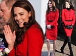 Prince William and Kate Middleton during a visit to the St Andrews  university