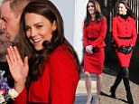 Prince William and Kate Middleton during a visit to the St Andrews  university