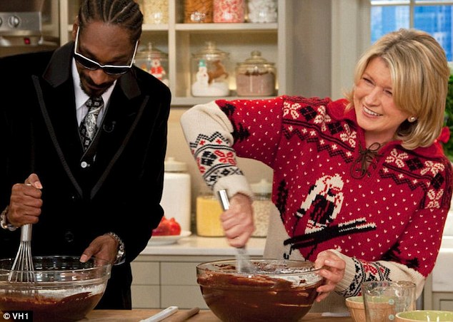 Already pals! Martha - who was jailed in 2004 for securities fraud and obstruction of justice - has worked with Snoop previously on Martha and Snoop's Potluck Dinner Party for VH-1