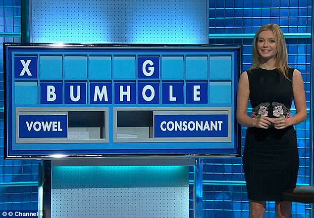 More recently Rachel blushed heavily when the word 'bumhole' came up. The Oxford University graduate couldn't hide her embarrassment at the cheeky seven-letter phrase