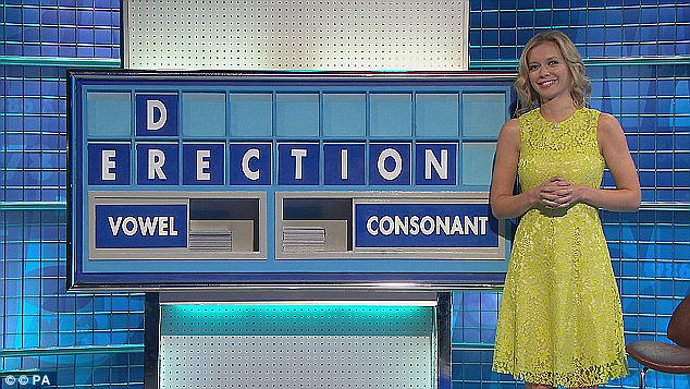 In 2014 Rachel was again left blushing when this eight-letter word was found. The naughty phrase set social media alight although ever the professional she laughed off the word