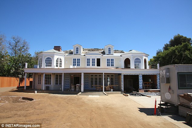 Almost there: The house was really coming together in September (pictured) so they must have just weeks until move in now 