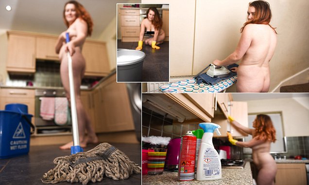 Cleaner paid to scrub men's houses completely NAKED