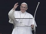 Pope Francis waves from his studio window overlooking St. Peter's Square during his Angelus prayer, at the Vatican, Sunday, Feb. 5, 2017. (AP Photo/Andrew Medichini)