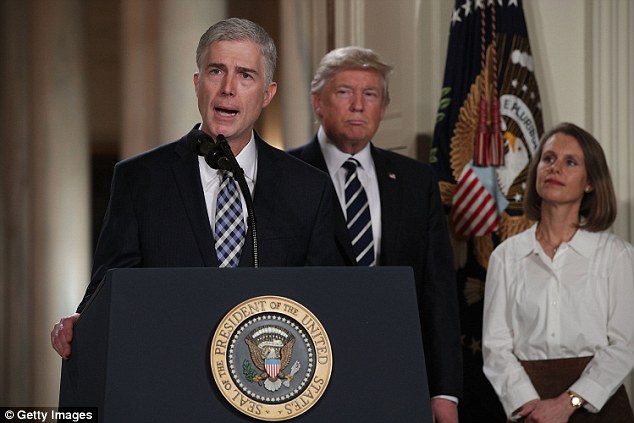 Was not a small announcement: All this comes despite the President's very public announcement that Neil Gorsuch was his pick for the highest federal court in the country just days earlier