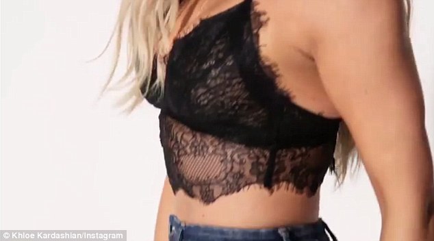 At least here we see a little bit of jeans: The blonde is here in a lace top