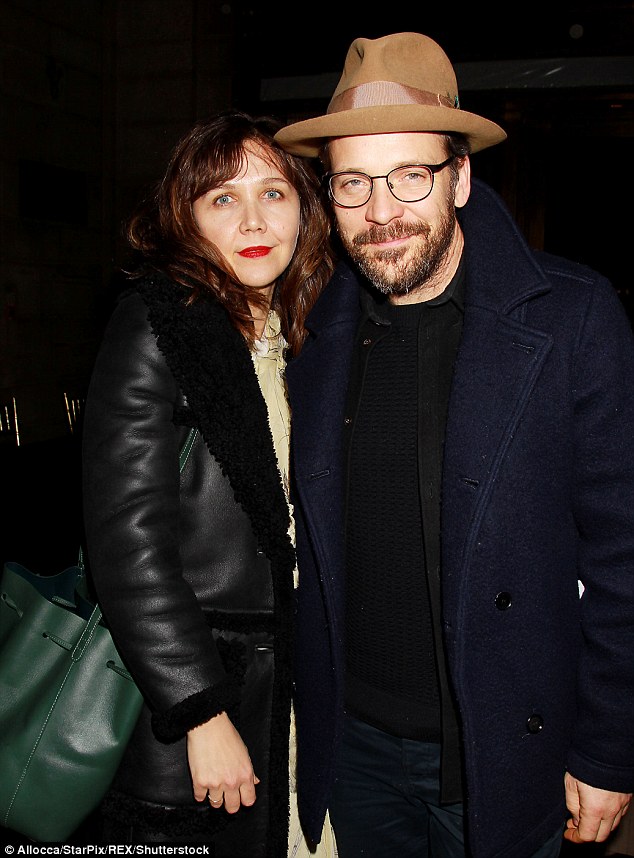 Those partying alongside Malia included  Maggie Gyllenhaal and Peter Sarsgaard (pictured, Judd Apatow, Leslie Mann Rita Wilson, and the entire Girls' cast