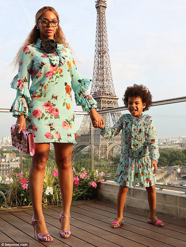 Happy family: Beyonce and Jay-Z previously tried to secure the rights to Blue Ivy in 2012 but it was denied because someone else had already got approval for it