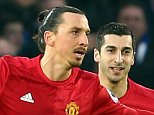 Henrikh Mkhitaryan gave Manchester United the lead with a neat finish following a driving midfield run