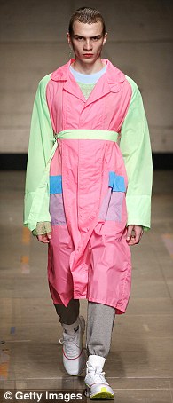 Inspired by highlighters: Vibrant hues were seen at the TOPMAN show