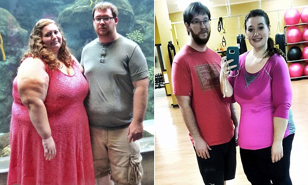 Obese couple shed half their body fat in just ONE YEAR