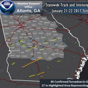 40 Tornadoes Hit Georgia During Recent Storms