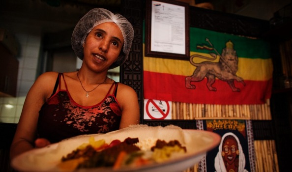 Yeshi Mekonnen at Little Ethiopia Restaurant.