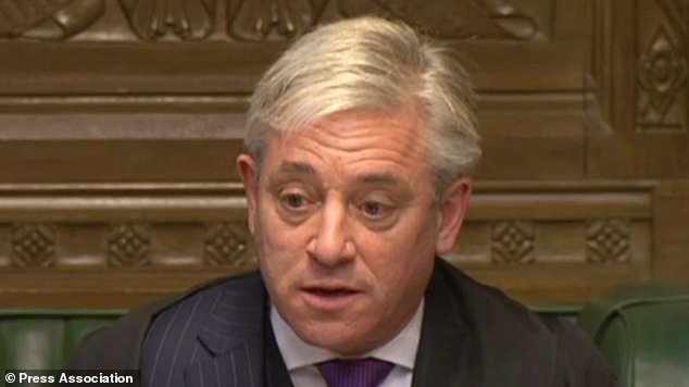 Commons Speaker John Bercow (PA Wire/PA)