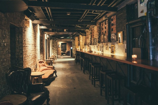 A flight of stairs leads you to the beautiful 1920s-inspired Walrus Club in Brisbane.