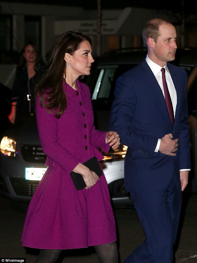 Important cause: William and Kate are expected to meet members of the Guild of Health writers and hear from a Heads Together runner, and the Duke will give a short speech