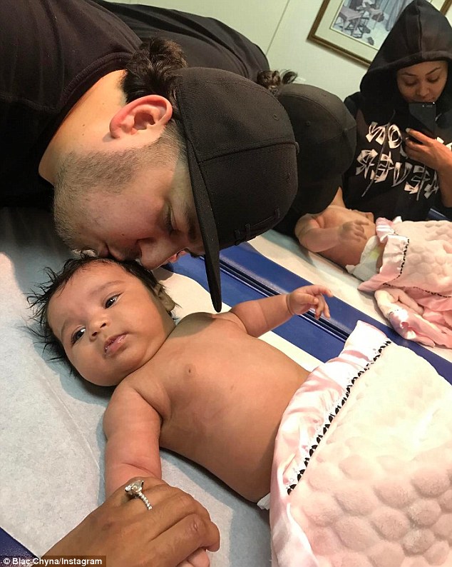 Welcome to the world: It's been less than three months since the 28-year-old gave birth to her second child and first daughter Dream, whose father is Chyna's fiancé Rob Kardashian