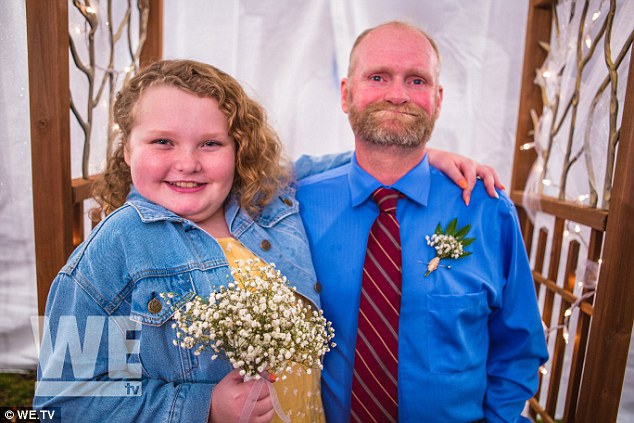 Here comes the bride (and Honey Boo Boo!) Sugar Bear wed Jennifer Lamb in Georgia backyard ceremony last weekend